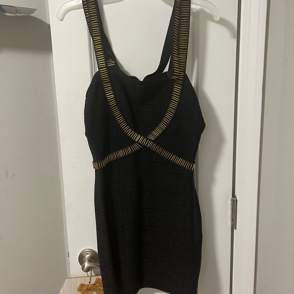 2B Bebe black bandage dress